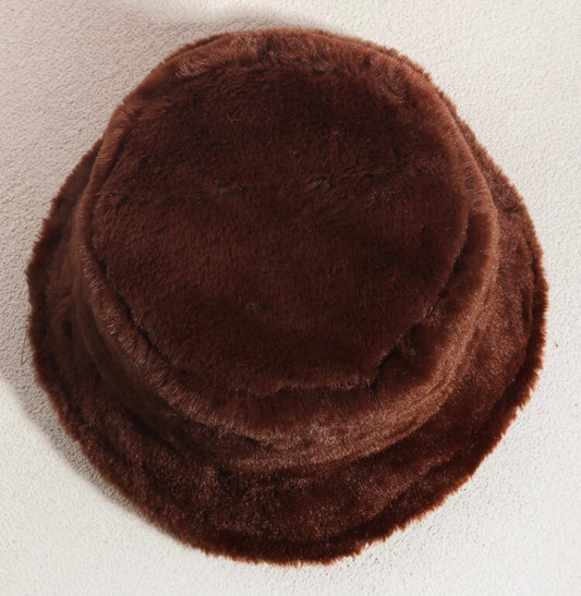 Unisex Faux Fur Bucket Hat