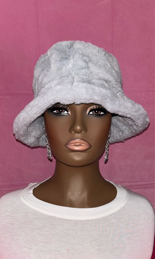 Unisex Faux Fur Bucket Hat