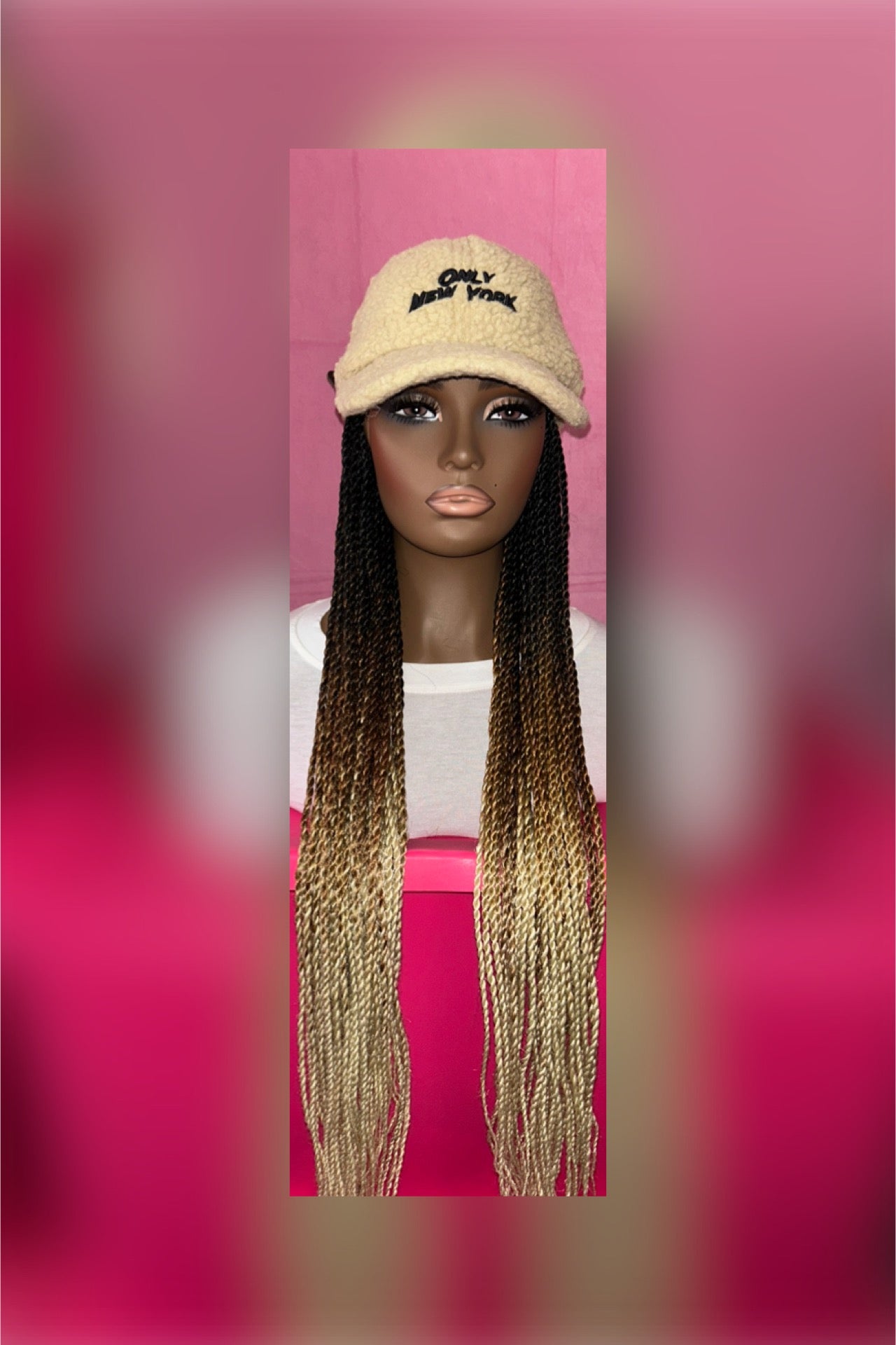 LAST ONE IN STOCK‼️ Black/Brown/ Blonde Senegalese Twist Wig Hat