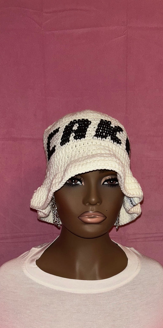 Unisex Crochet Ruffle Hat