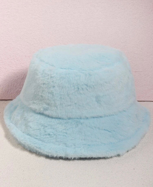 Unisex Faux Fur Bucket Hat