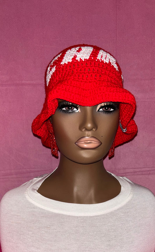 Unisex Crochet Ruffle Hat