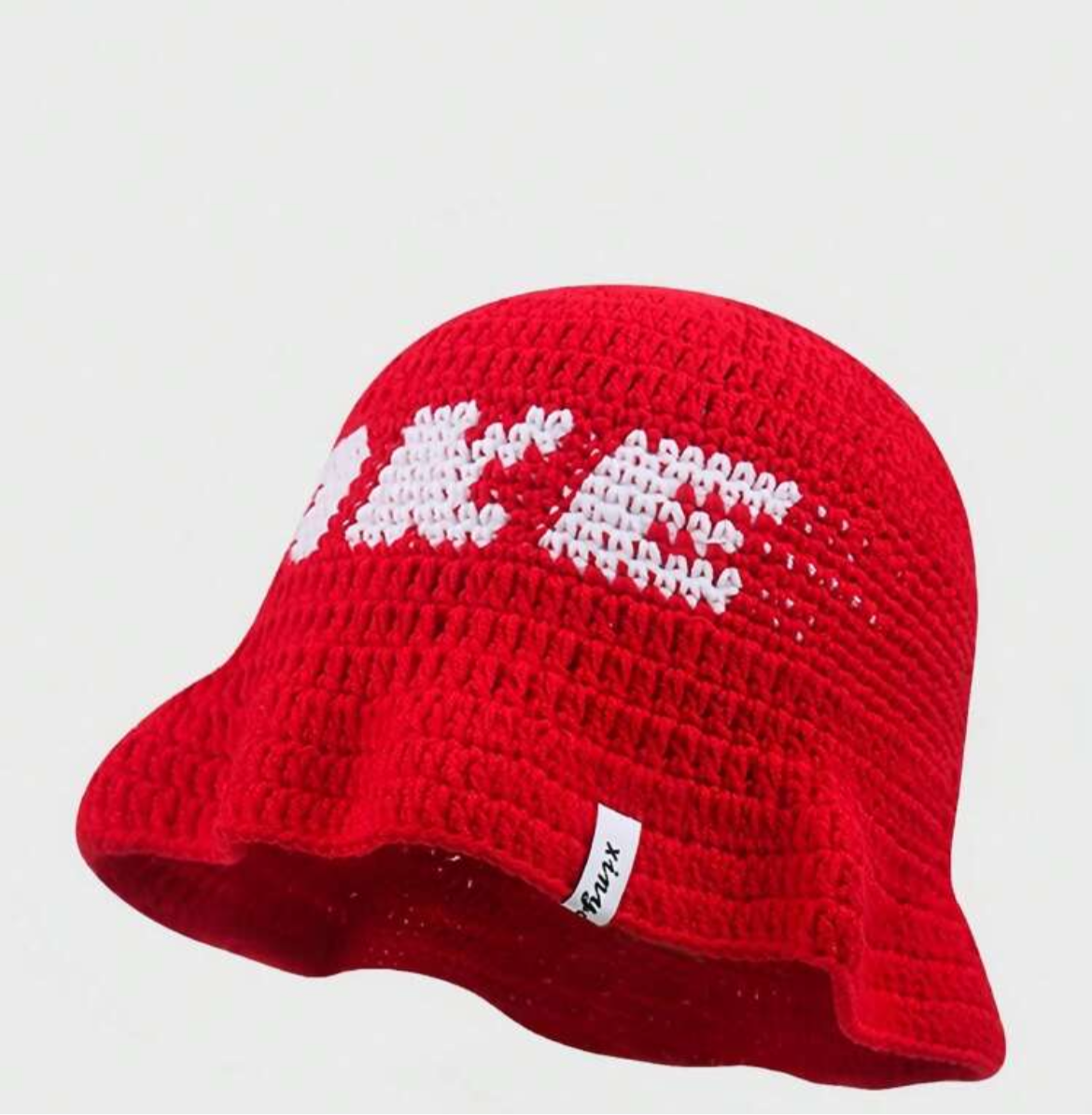 Unisex Crochet Ruffle Hat