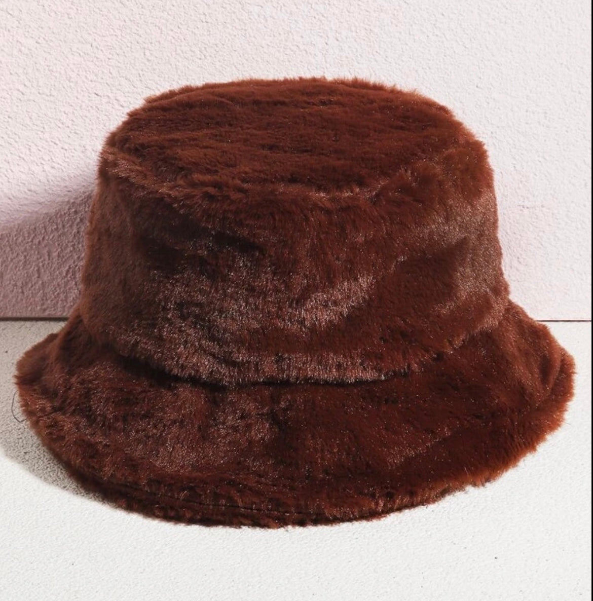 Unisex Faux Fur Bucket Hat