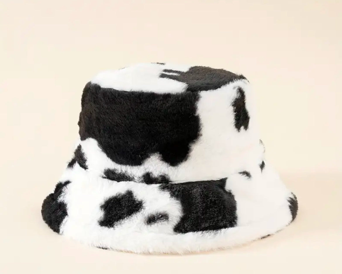 Unisex Faux Fur Bucket Hat