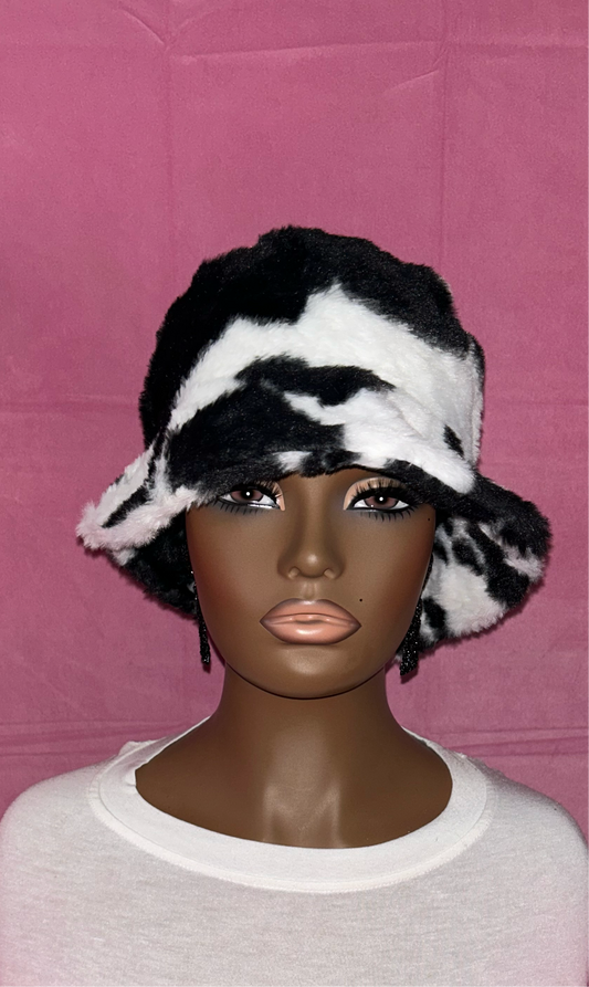 Unisex Faux Fur Bucket Hat