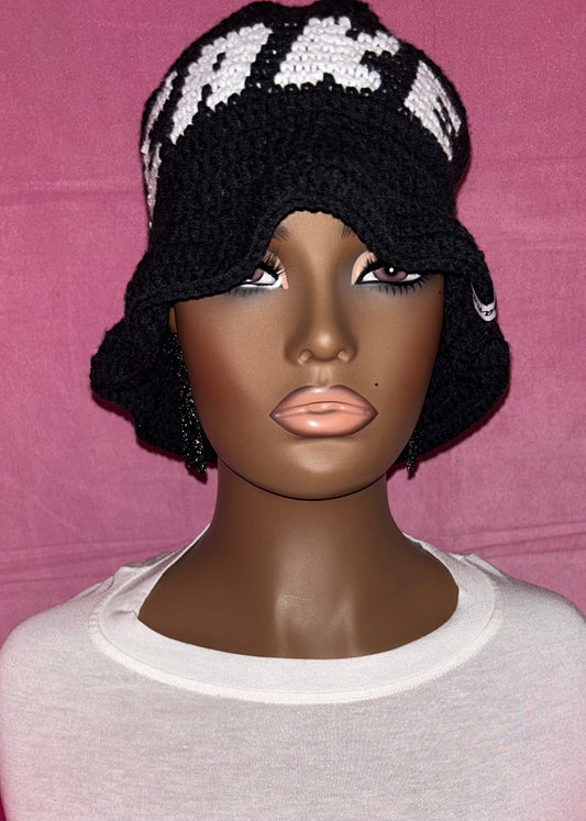 Unisex Crochet Ruffle Hat