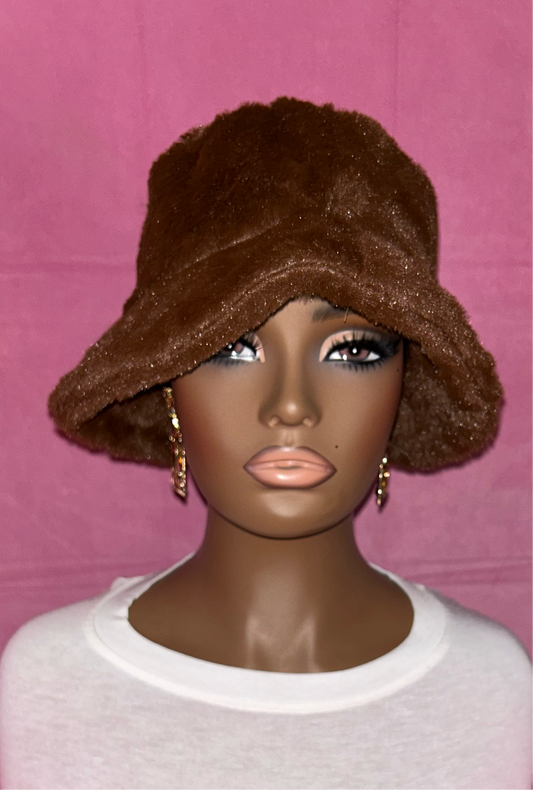 Unisex Faux Fur Bucket Hat