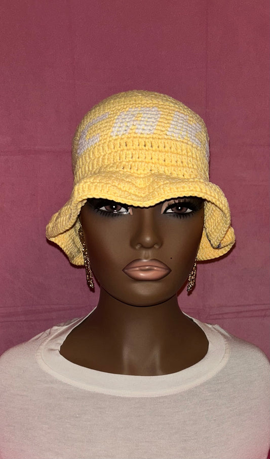 Unisex Crochet Ruffle Hat