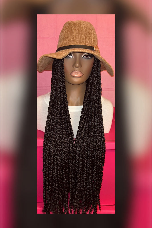 LAST ONE IN STOCK‼️ Black Passion Twist Wig Hat