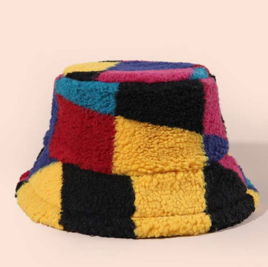 Unisex Faux Fur Bucket Hat