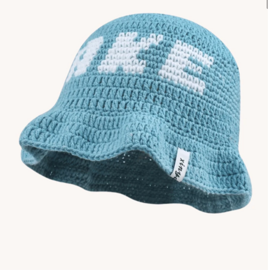 Unisex Crochet Ruffle Hat