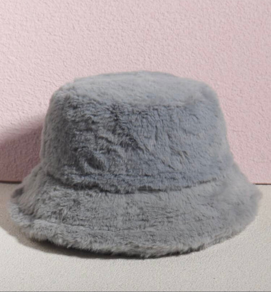 Unisex Faux Fur Bucket Hat