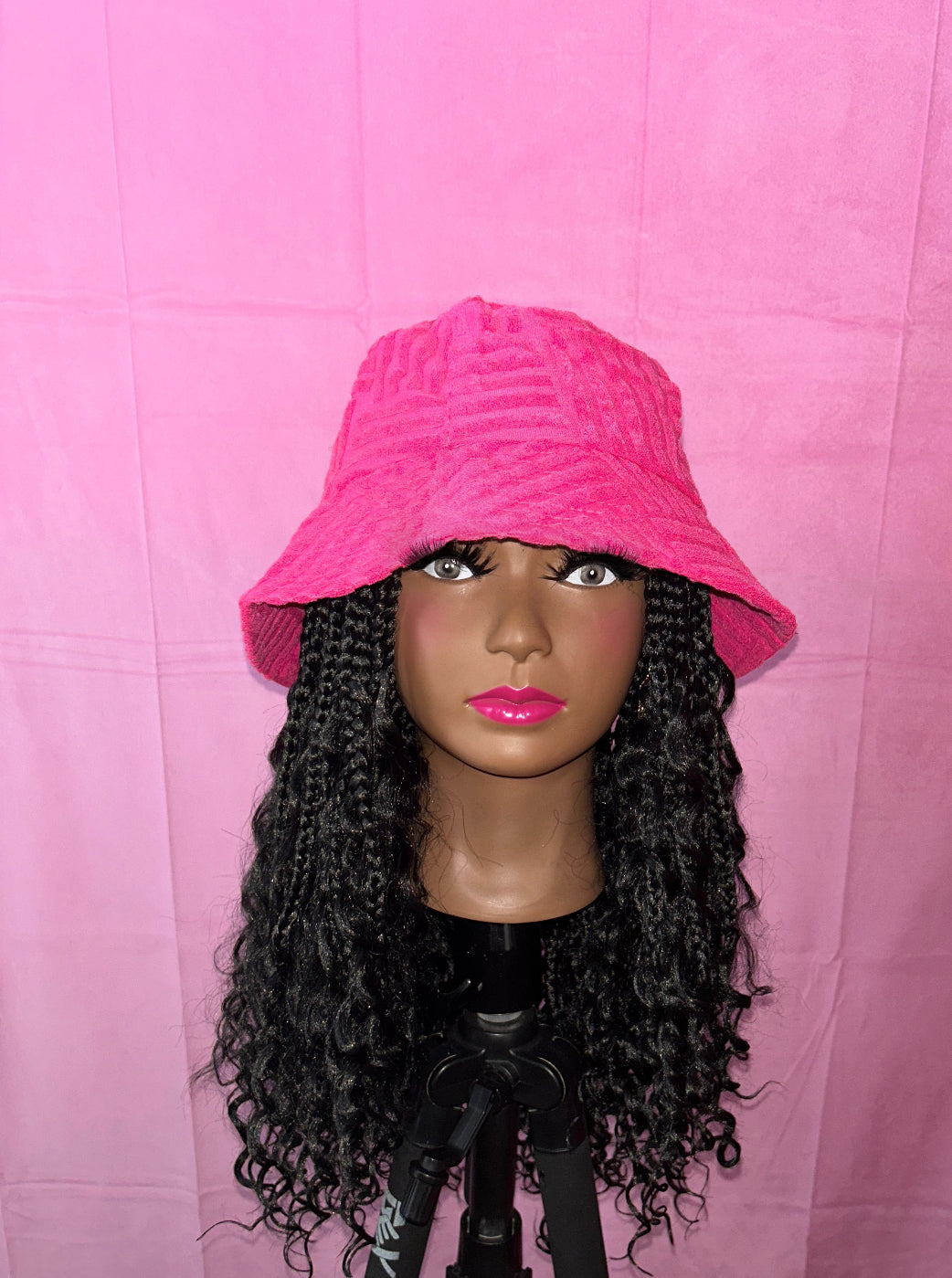 Black Bohemian Box Braids Elastic Wig Band