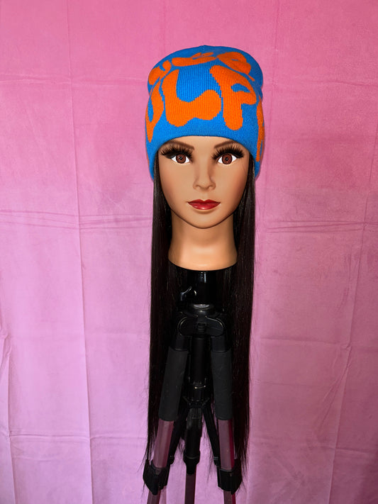 Black Straight Hair Wig Hat