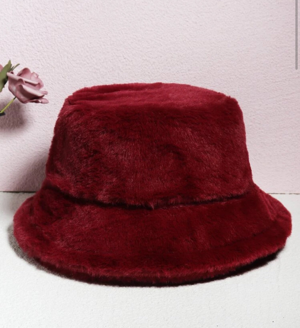 Unisex Faux Fur Bucket Hat