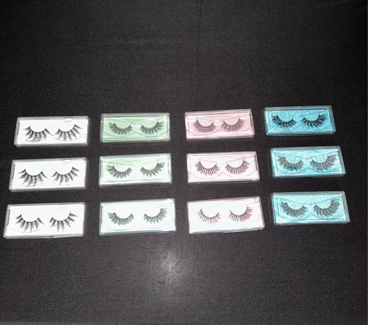 Assorted Faux Mink Eyelash Strips