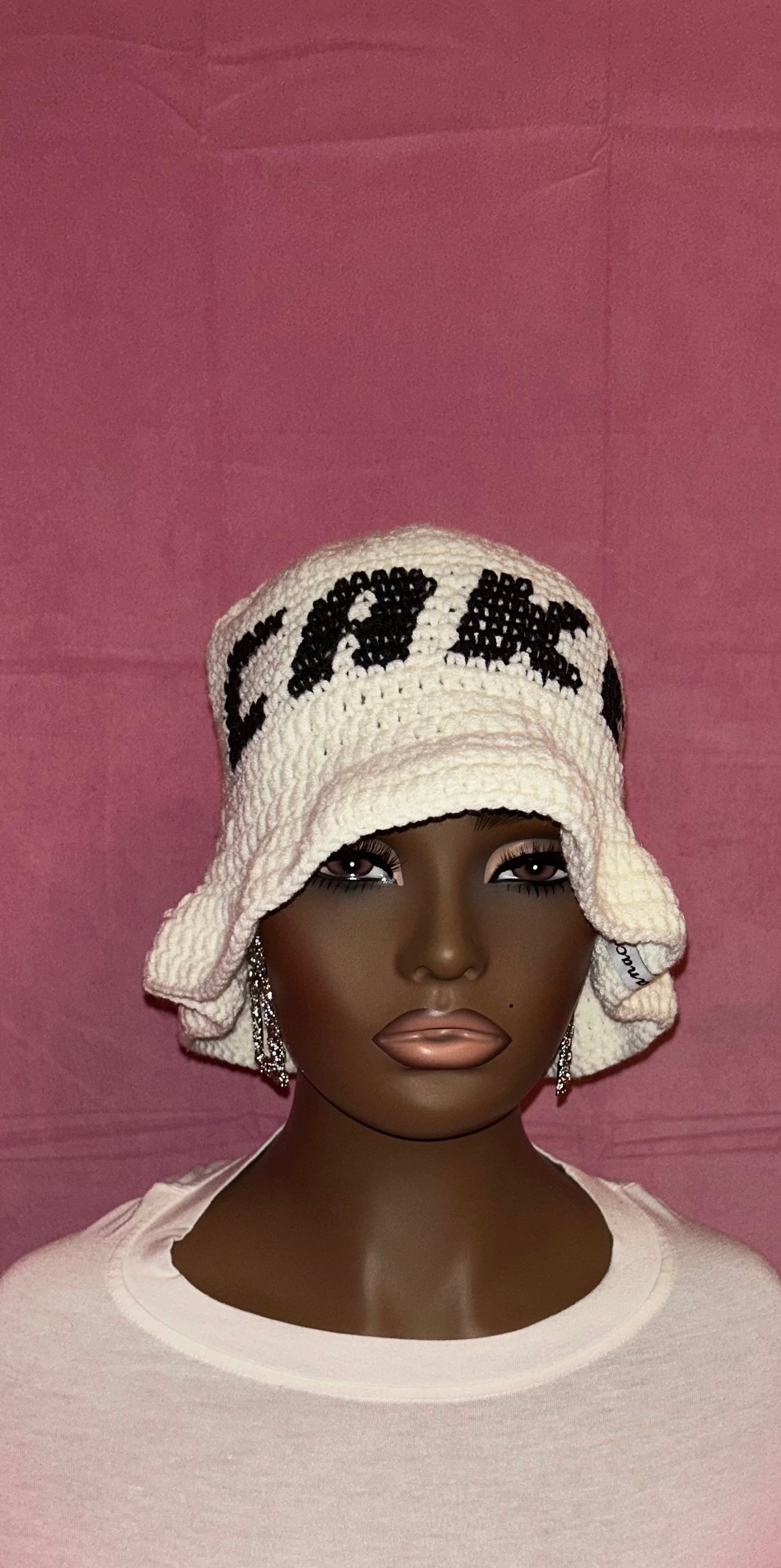 Unisex Crochet Ruffle Hat