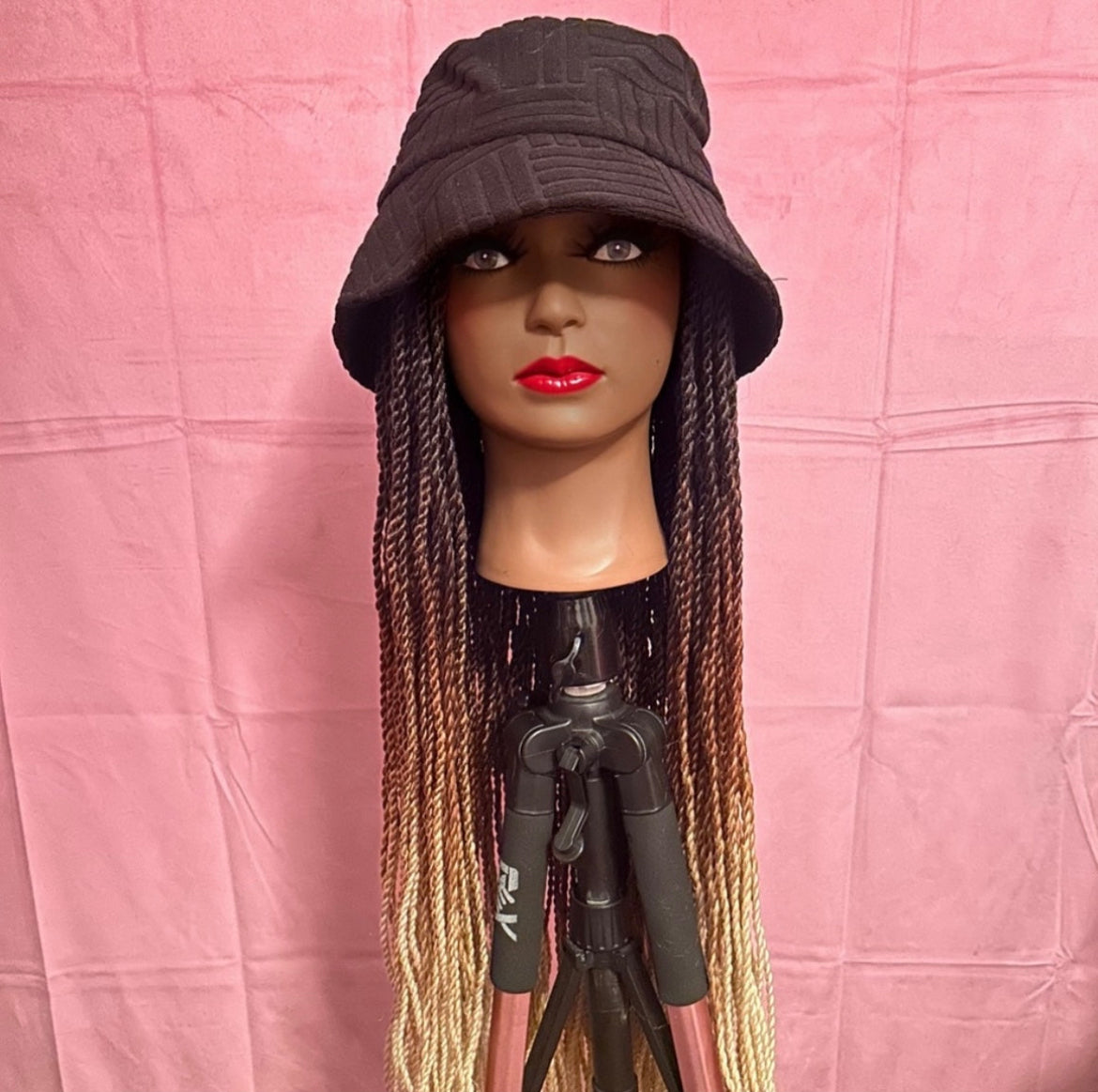 Black-Brown-Blonde Ombré Senegalese Twist Elastic Wig Band