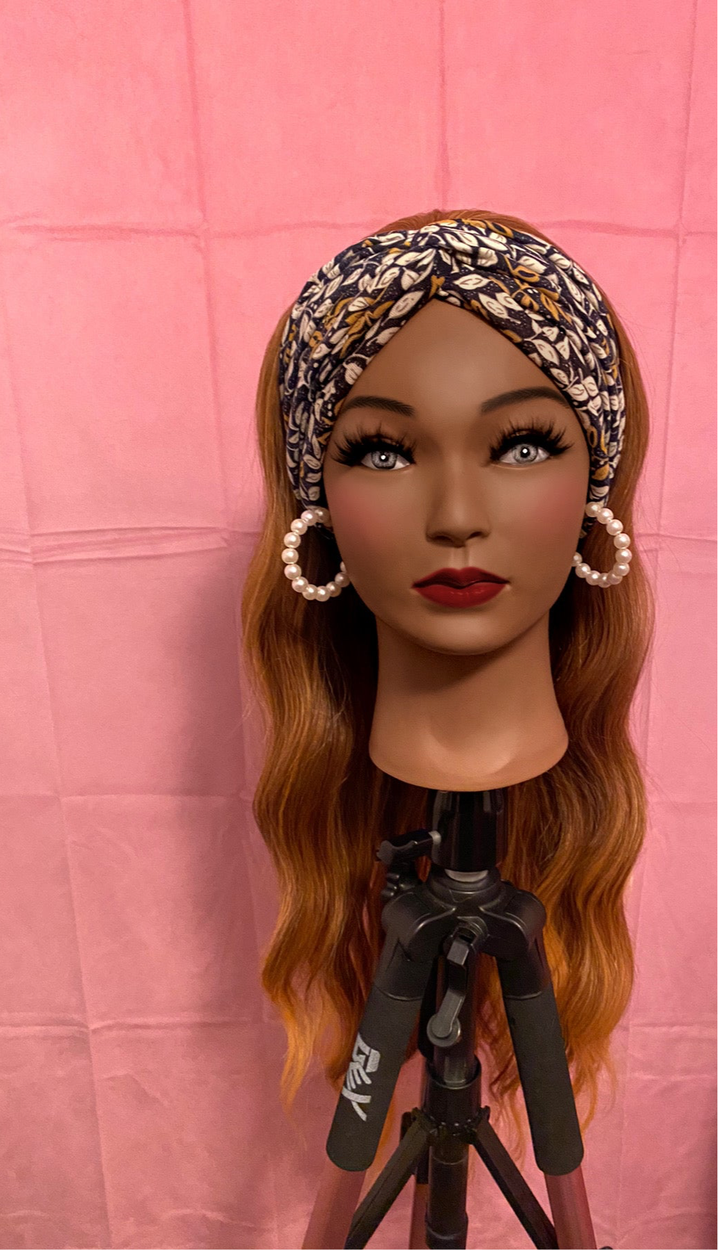 Strawberry Blonde Body Wave Curls Headband Wig w/ Headband Included