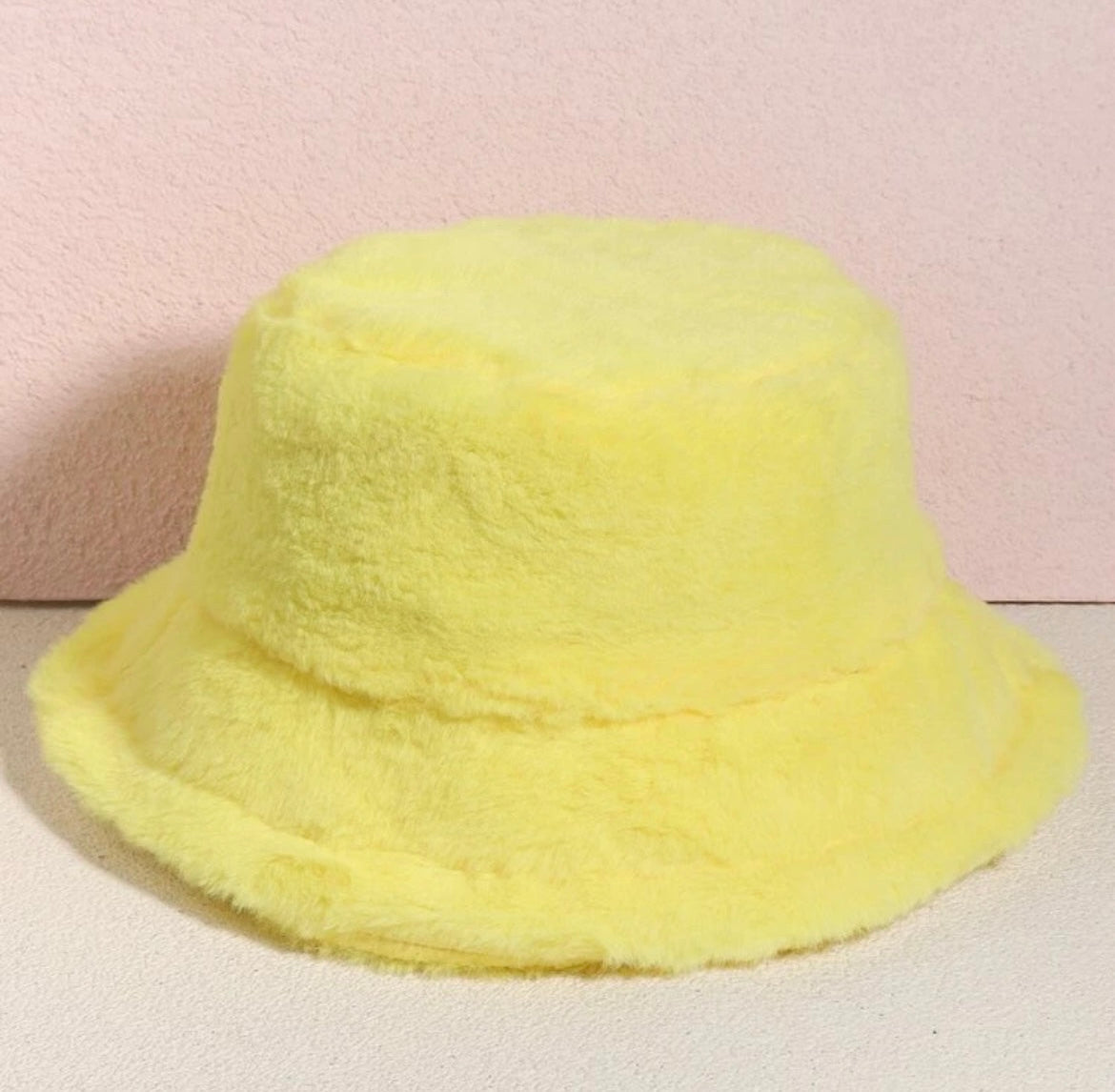 Unisex Faux Fur Bucket Hat