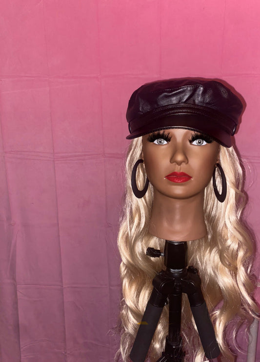 Blonde Body Wave Curls Wig Hat