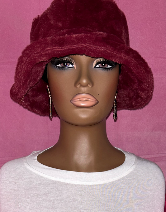 Unisex Faux Fur Bucket Hat