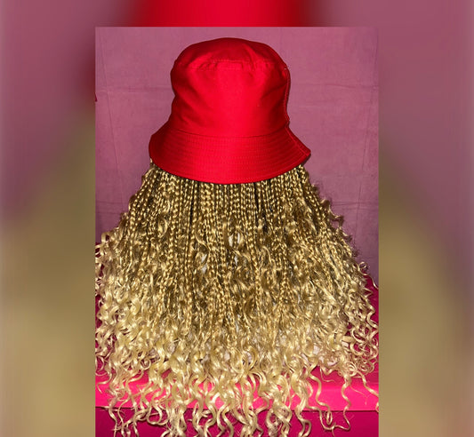 LAST ONE IN STOCK‼️ Blonde Bohemian Box Braids Elastic Wig Band