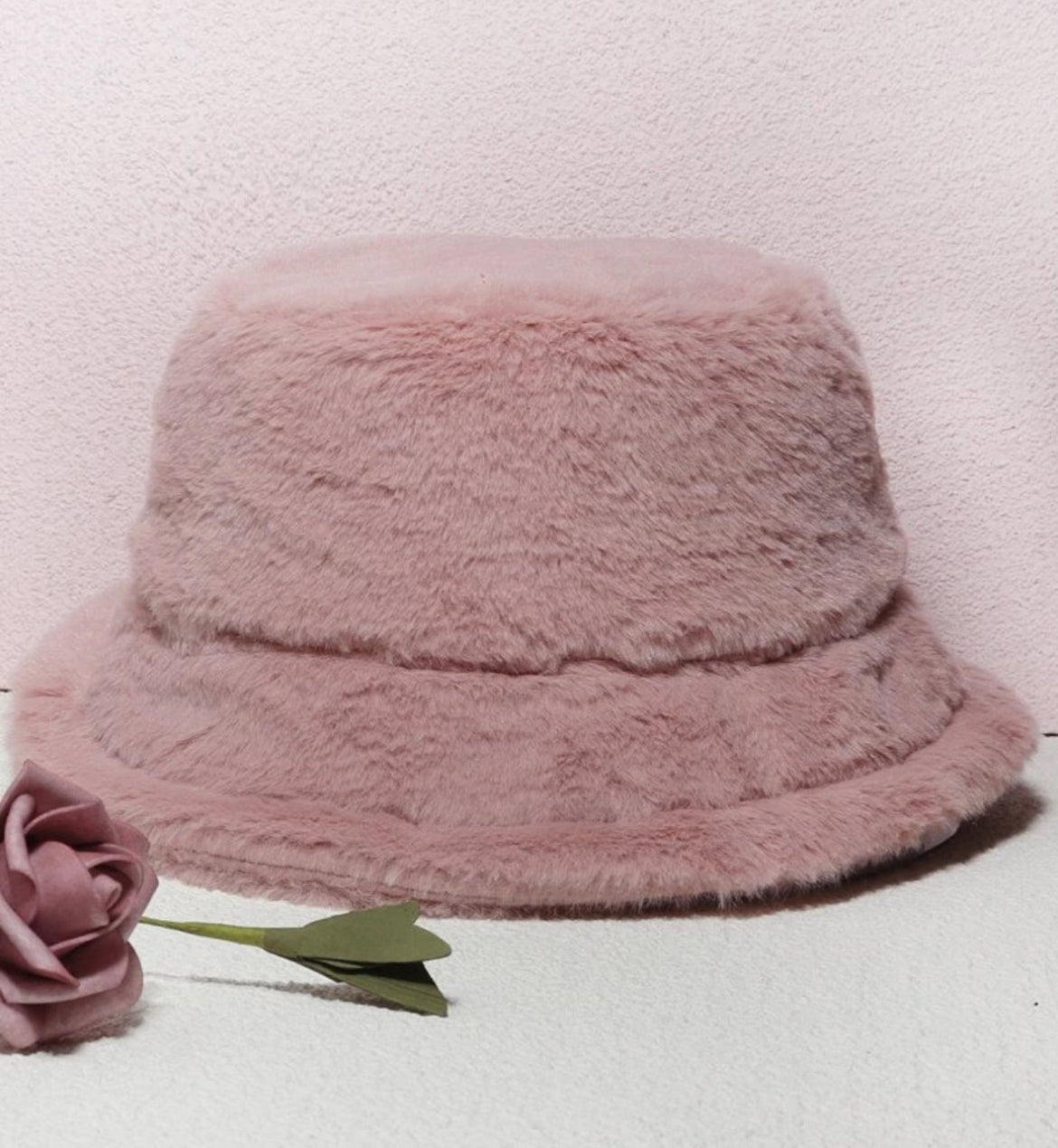 Unisex Faux Fur Bucket Hat