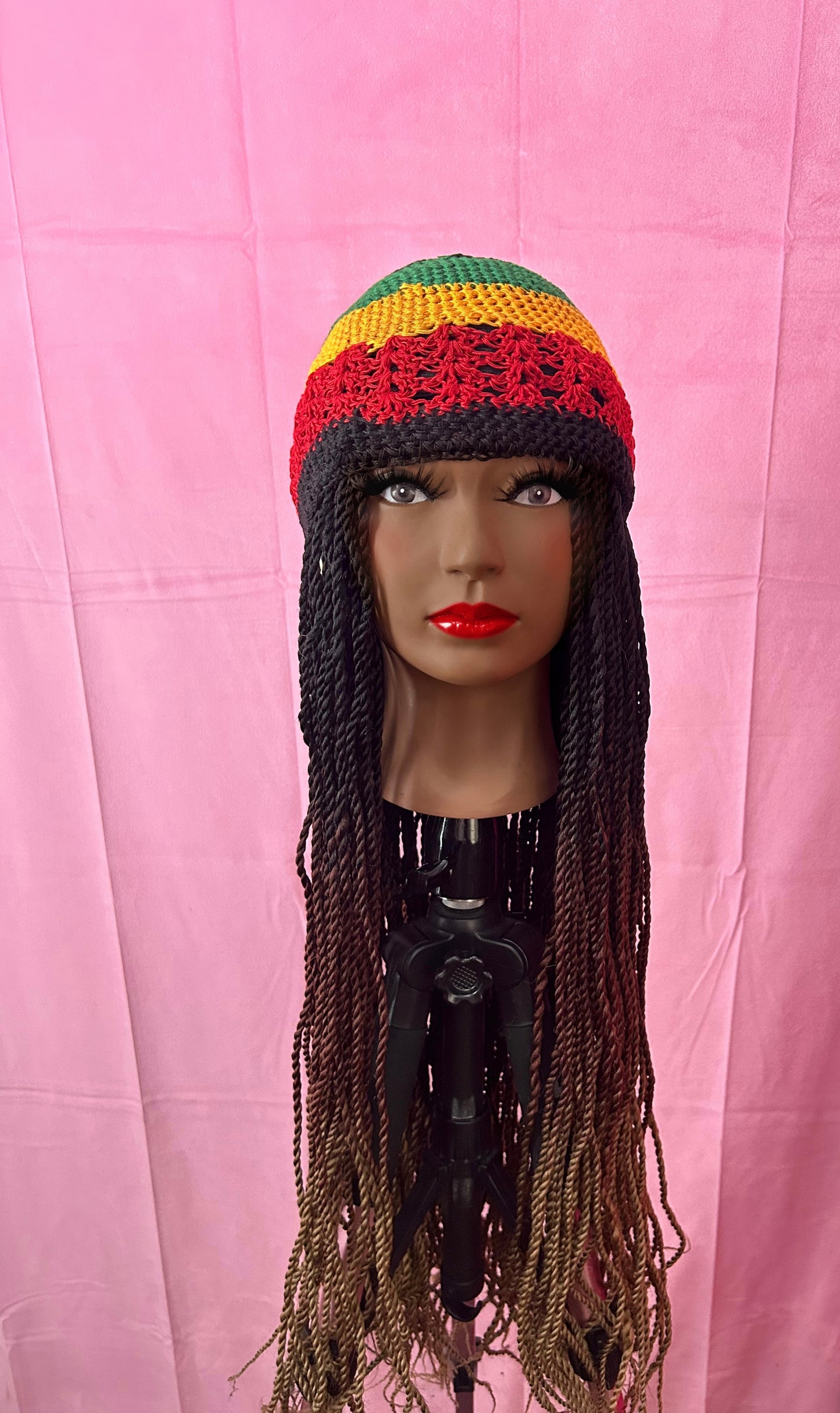 Ombré Senegalese Twist Elastic Wig Band