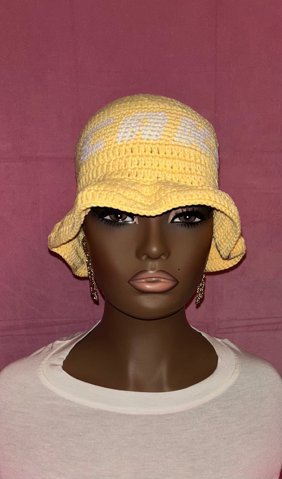 Unisex Crochet Ruffle Hat