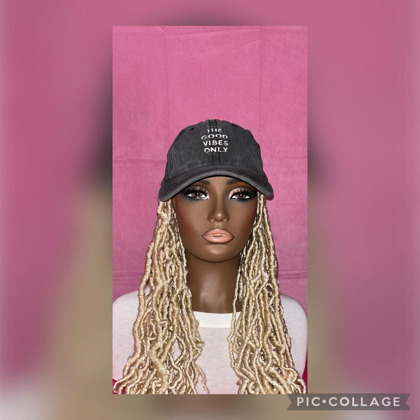 LAST ONE IN STOCK‼️ Blonde Soft Faux Locs Wig Hat