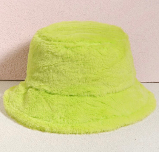 Unisex Faux Fur Bucket Hat