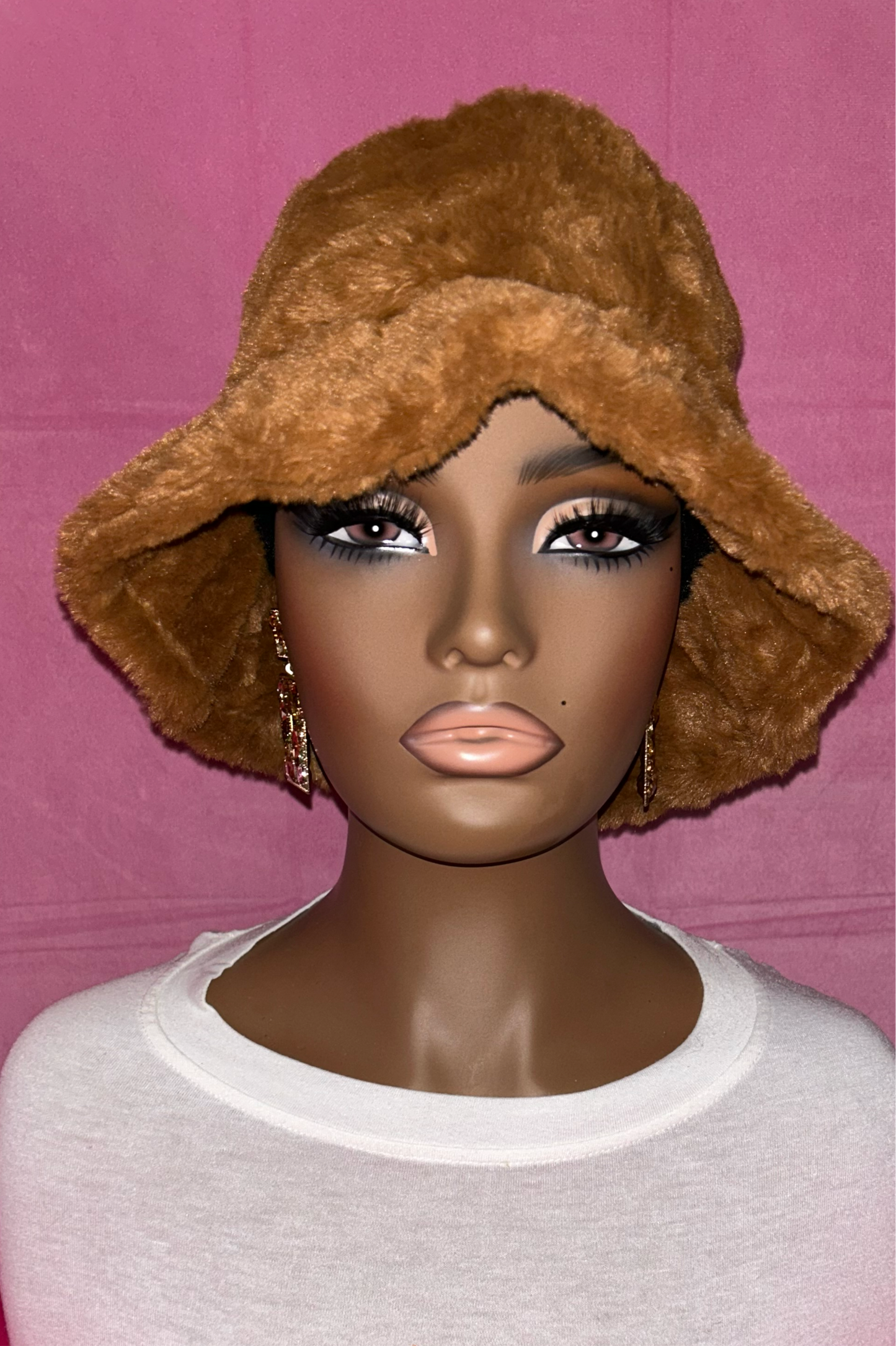 Unisex Faux Fur Bucket Hat