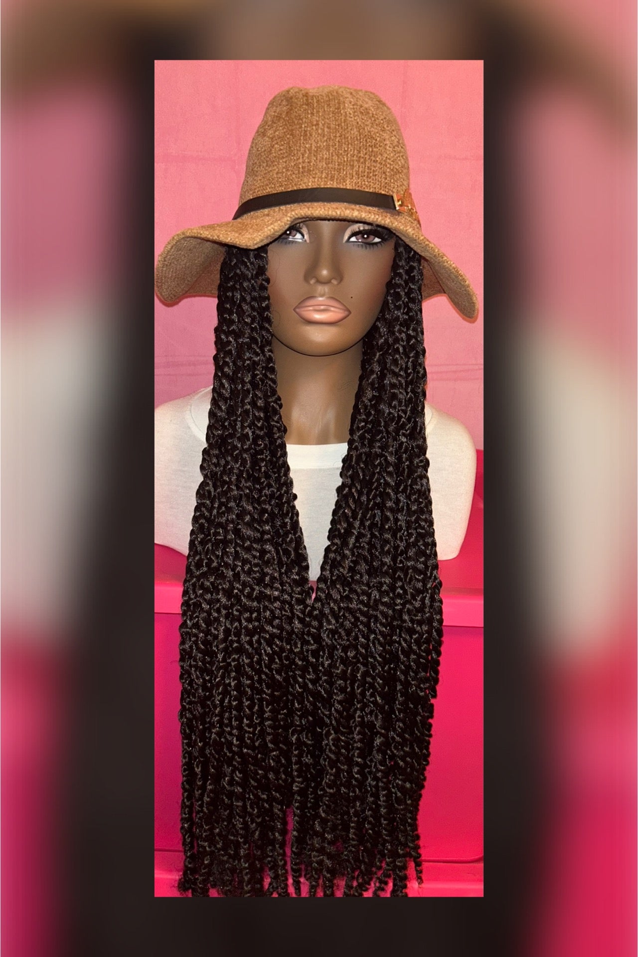 LAST ONE IN STOCK‼️ Black Passion Twist Wig Hat