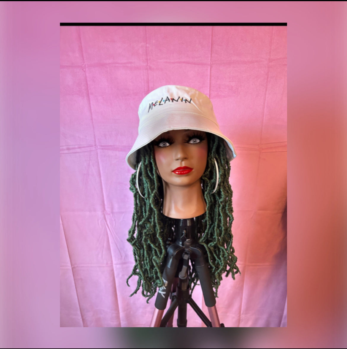 LAST ONE IN STOCK‼️ Green Soft Faux Locs Elastic Wig Band