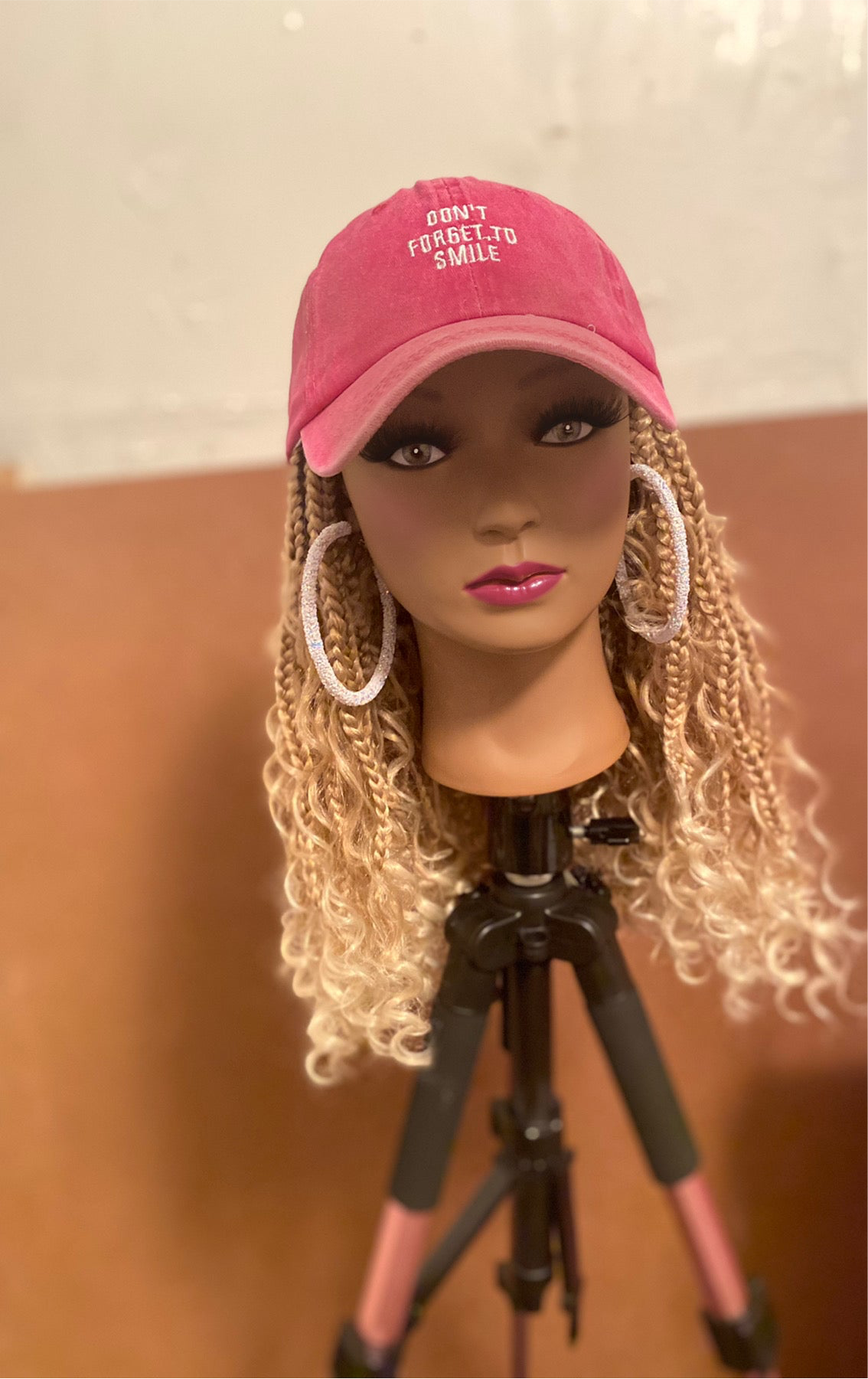 Blonde Goddess Box Box Braids Wig Hat