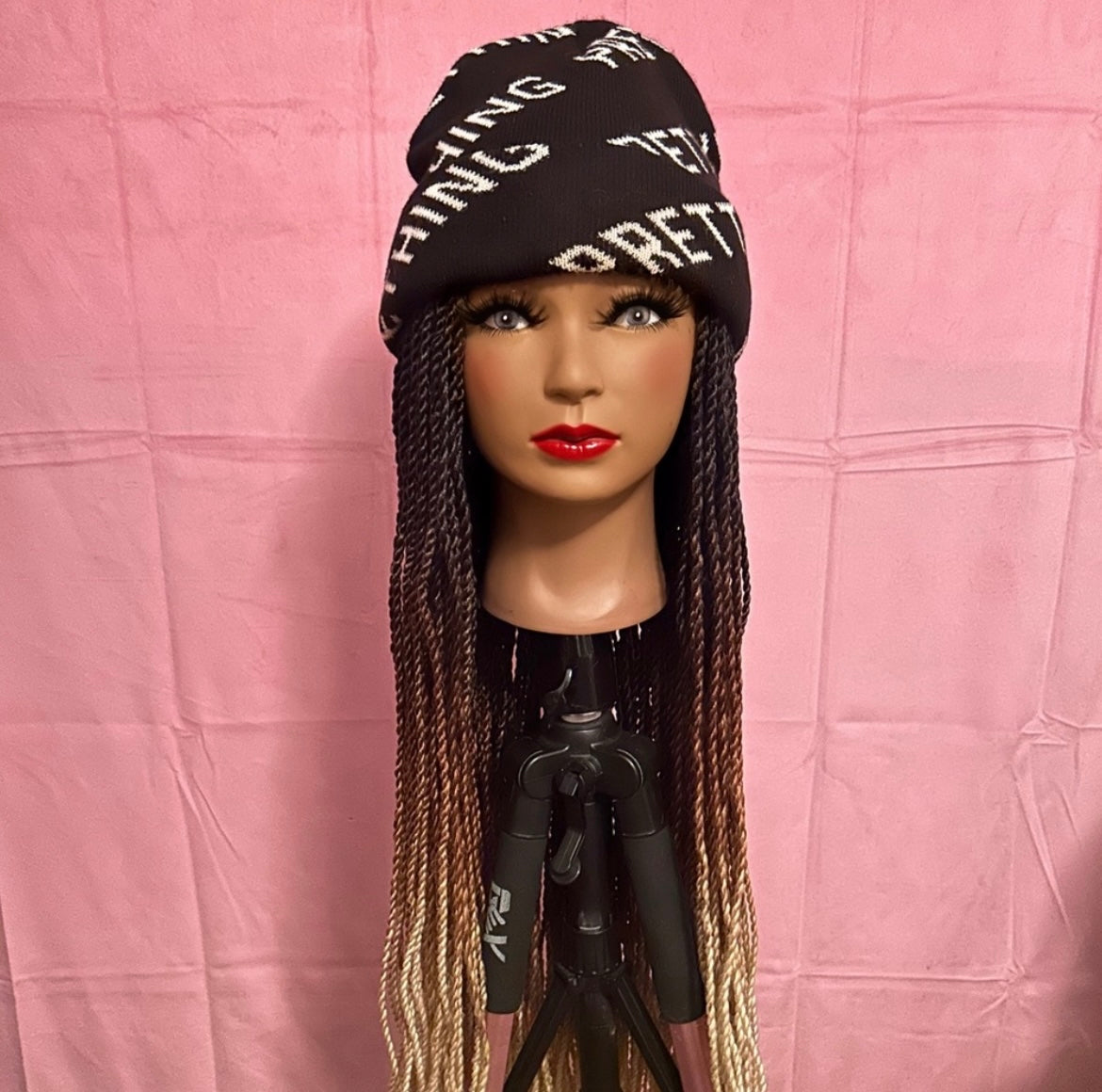 Black/Brown/Blonde Ombré Senegalese Twist Elastic Wig Band