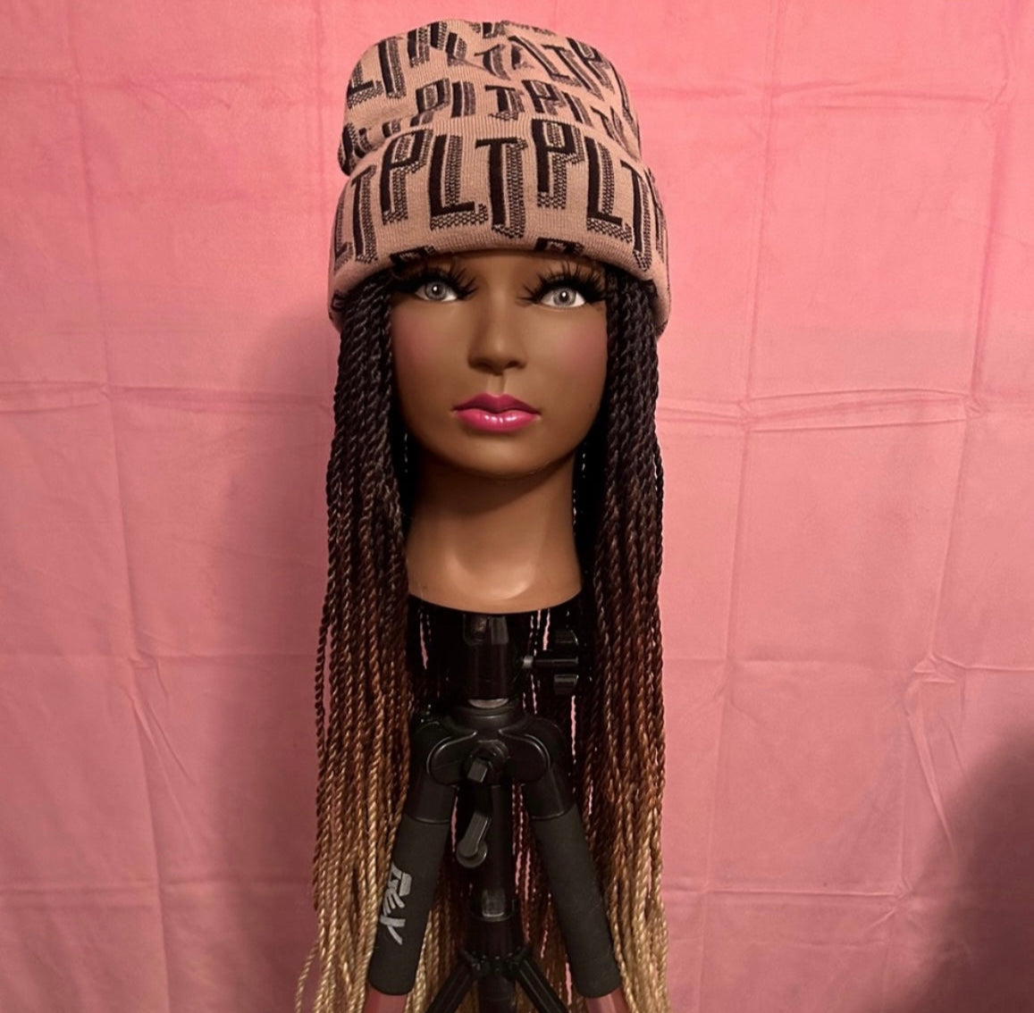 Black-Brown-Blonde Ombré Senegalese Twist Elastic Wig Band