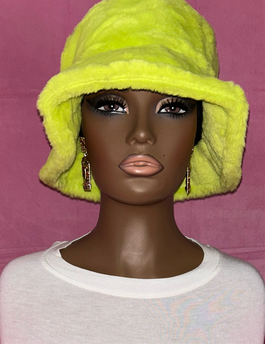 Unisex Faux Fur Bucket Hat