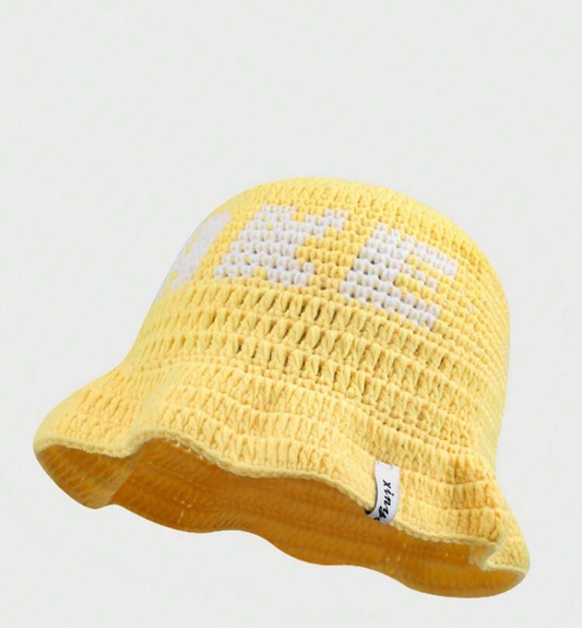 Unisex Crochet Ruffle Hat
