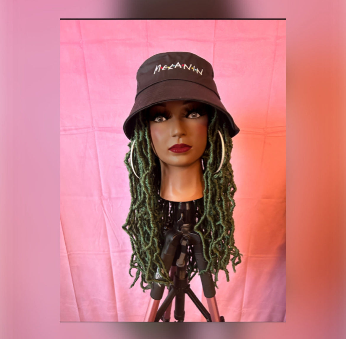 LAST ONE IN STOCK‼️ Green Soft Faux Locs Elastic Wig Band