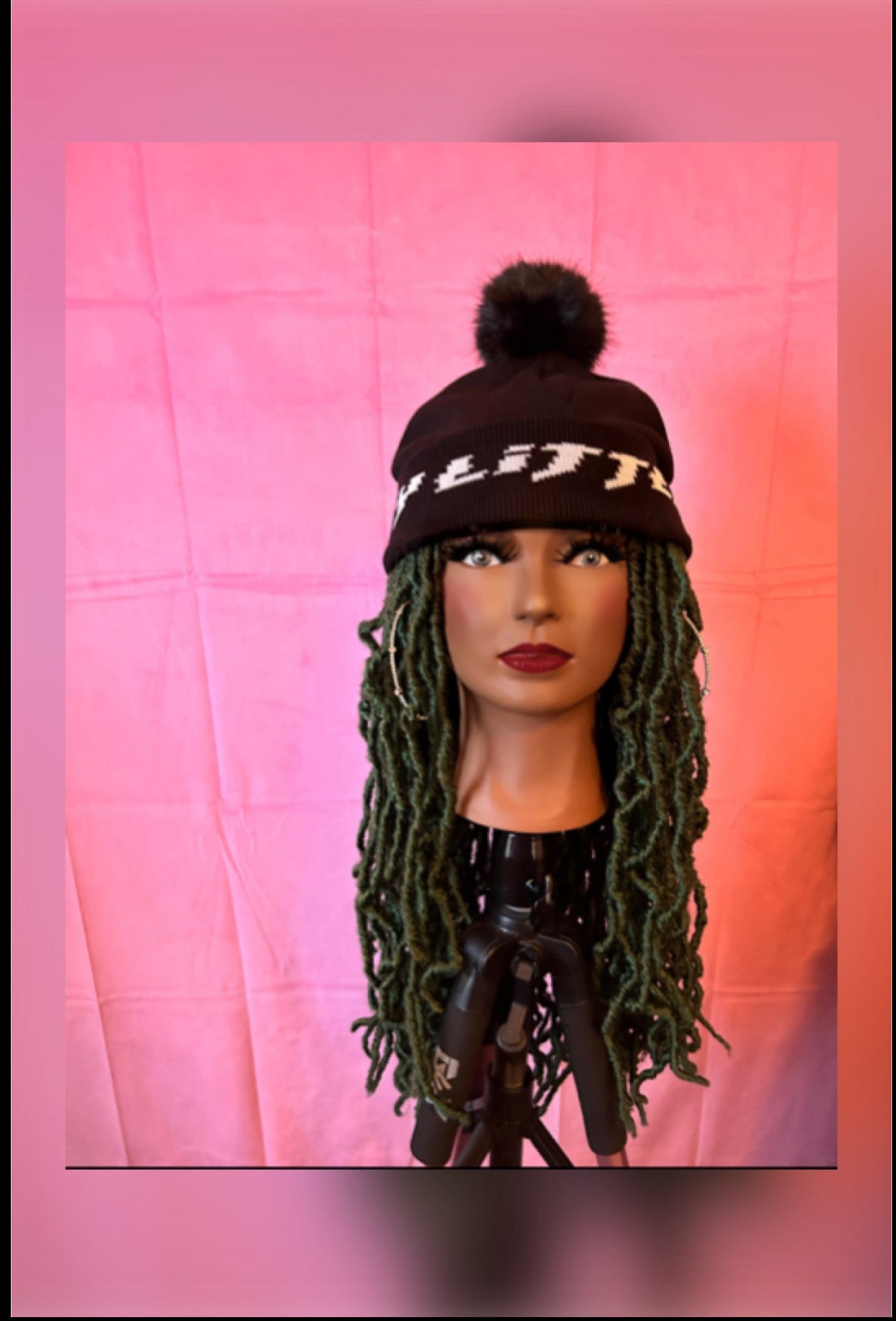 LAST ONE IN STOCK‼️ Green Soft Faux Locs Elastic Wig Band