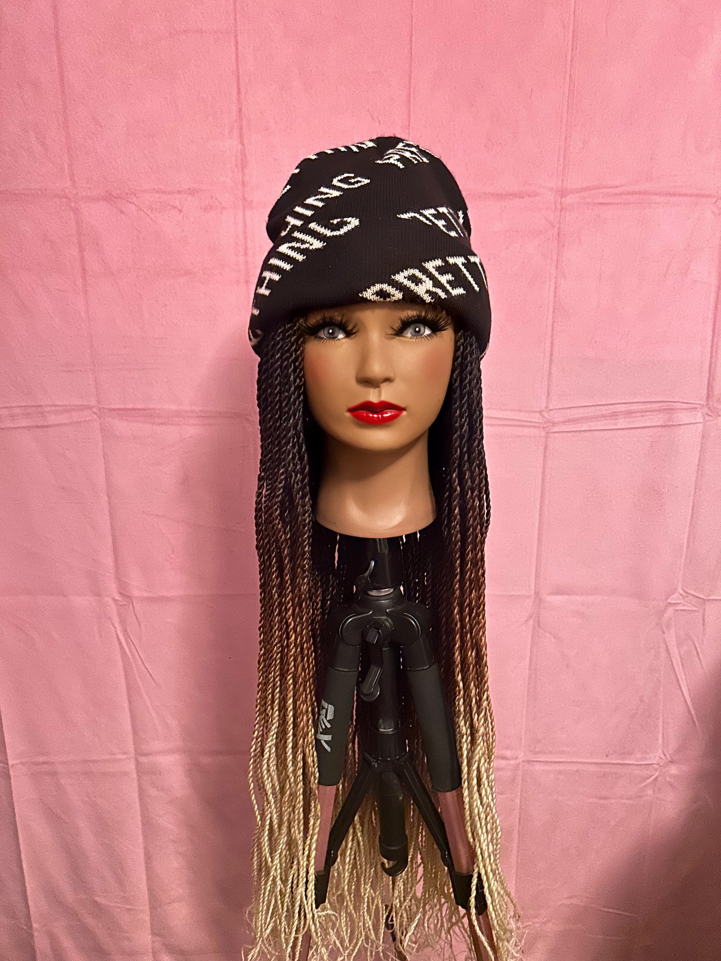 Black/Brown/Blonde Ombré Senegalese Twist Elastic Wig Band