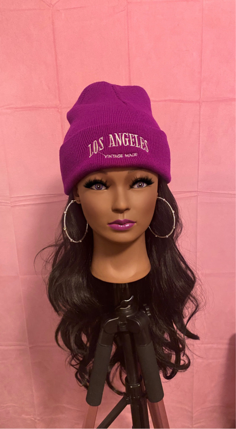 Black Wavy Curls Wig Hat