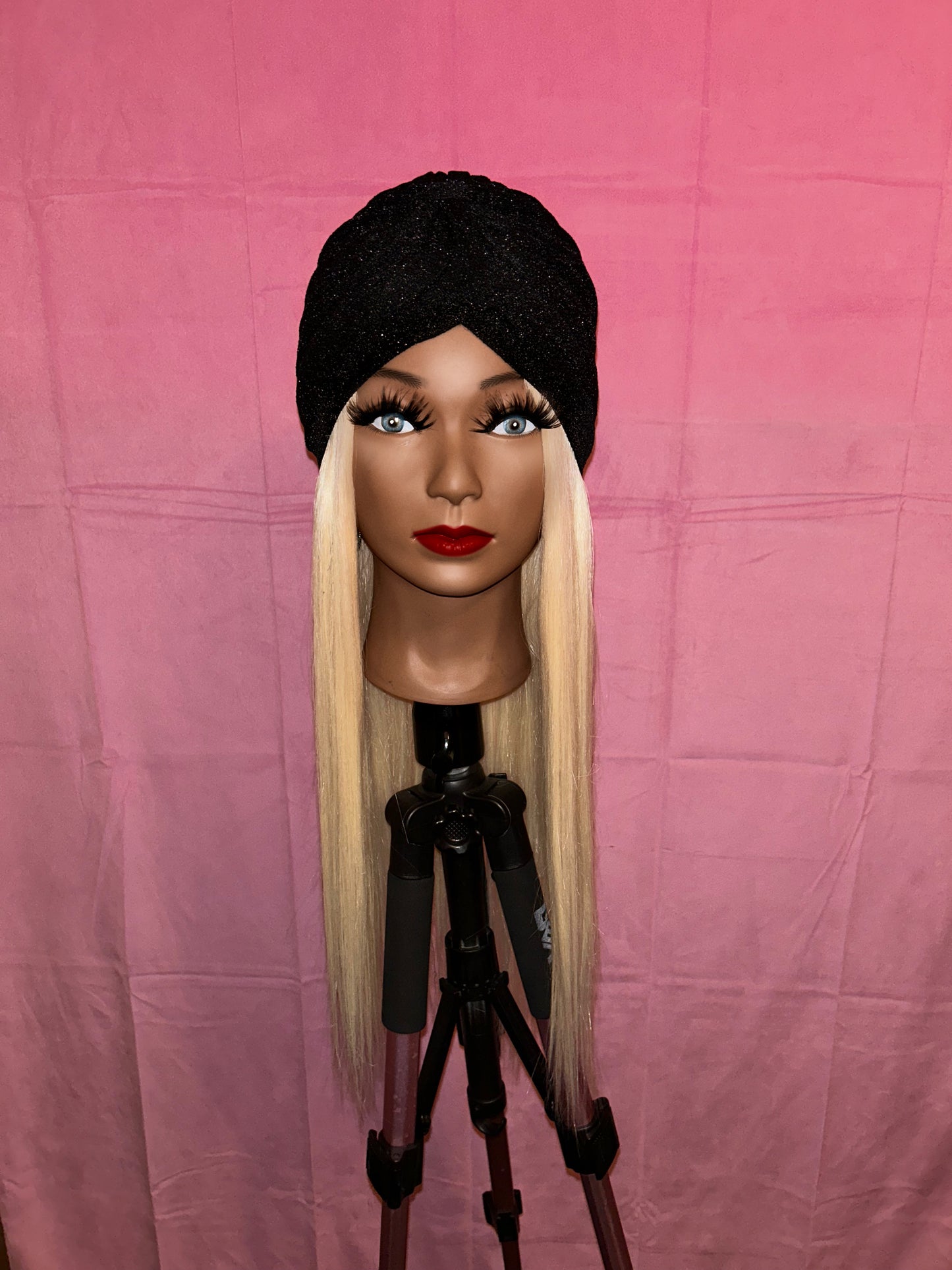 Blonde Straight Hair Wig Hat