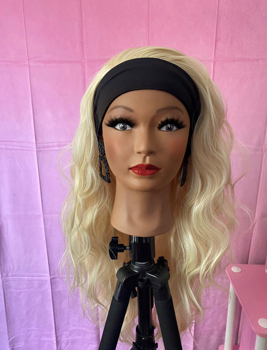 Blonde Loose Body Wave Curls w/ Headband Included