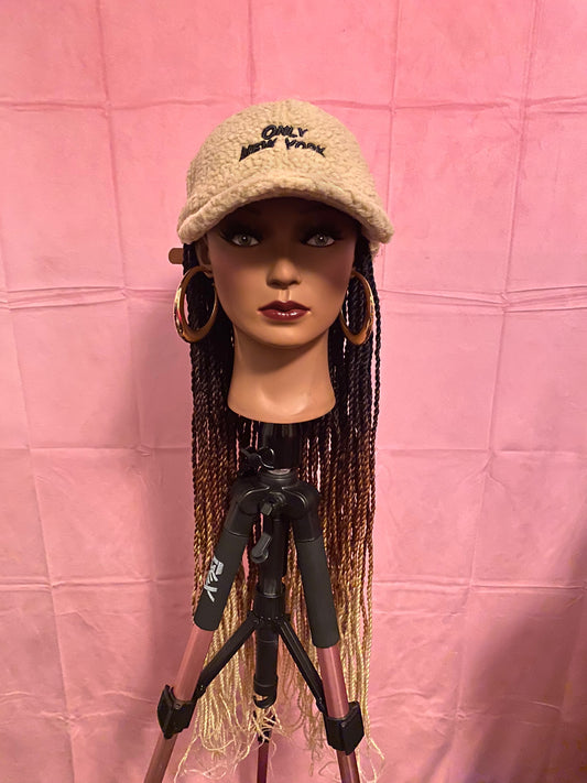 Black/Brown/ Blonde Senegalese Twist Wig Hat